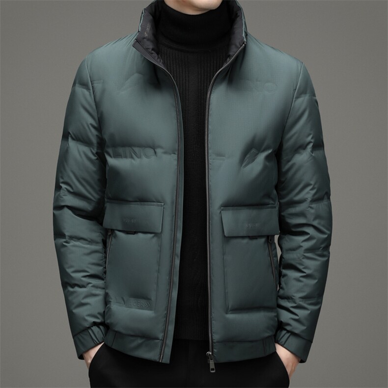 羽绒服冬季男短款立领休闲中青年男士冬装外套DFLDY8005-P255,男装羽绒服,电商B212（原钱塘6029）
