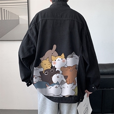 牛仔夹克男大码牛仔外套男茄克NJ77162-P60，男装夹克，电商A040