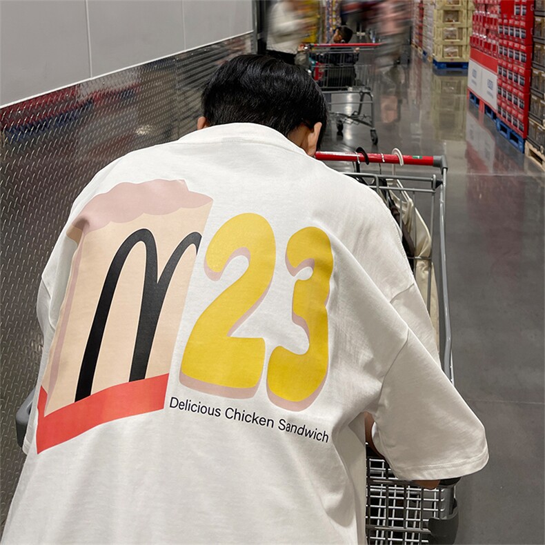 量大优供视频220克美式短袖t恤T2279得物直播有280克品质,男装T恤,电商A486