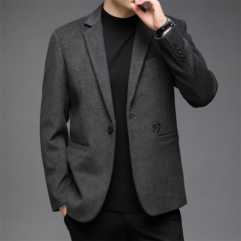 Q82187钱塘2020-2中年男士秋季商务休闲简约百搭西服外套P137,男装西服,钱塘207-2