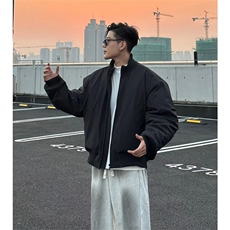 夹棉加厚棉衣[网图]飞行员夹克美式短款外套男5D1199-TP48不，男装夹克，电商A102