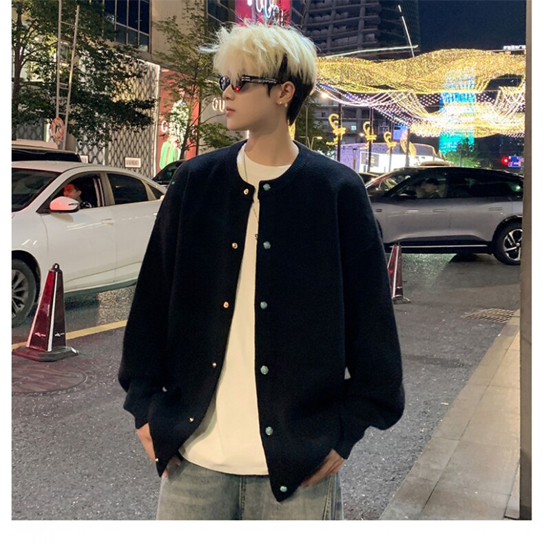 北极绒毛衣现货男式新款长袖时尚休闲男装开衫XZ212-1-QMY37-P73,男装针织衫/毛衣,星座212-1