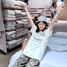 万针全刺绣解构设计260克重磅双纱纯棉高品质美式高街短袖T恤特35，男装T恤，电商A486
