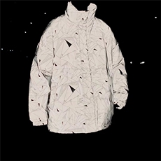 冬季立领反光衣男加厚ins潮牌帅气百搭宽松外套服W2243-P82，男装棉衣，星座512-4