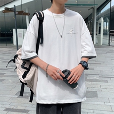 JT55036-P25假两件短袖t恤男大码胖子半袖体恤半截袖港风，男装T恤，电商A040