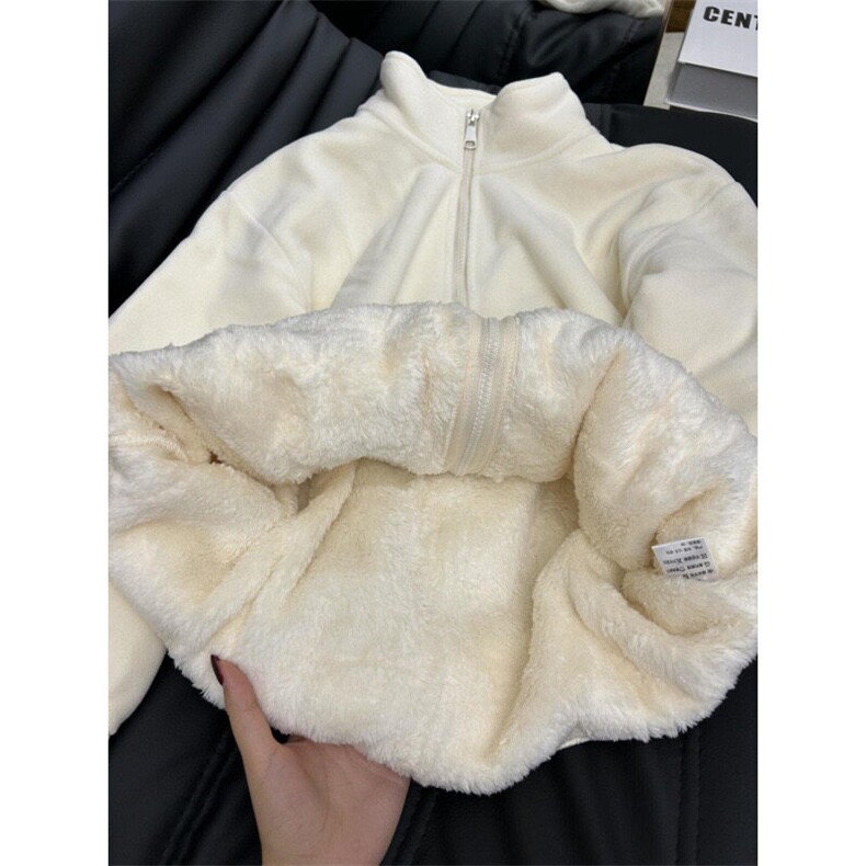 450克加绒加厚摇粒绒内胆羊羔毛开衫上衣外套ZM0151-特批53,男装棉衣,星座313A(原308A-2)