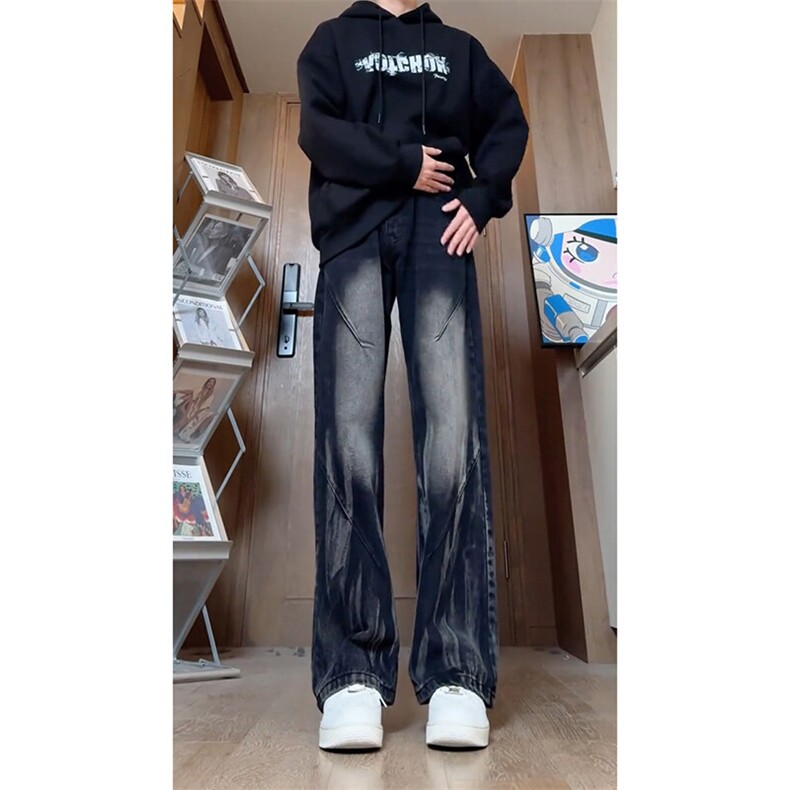 美式扎染牛仔裤男A25-P40图片