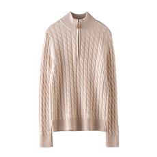 2025年秋季时尚百搭通勤简约休闲羊绒衫，女装羊绒衫，雪山红莲