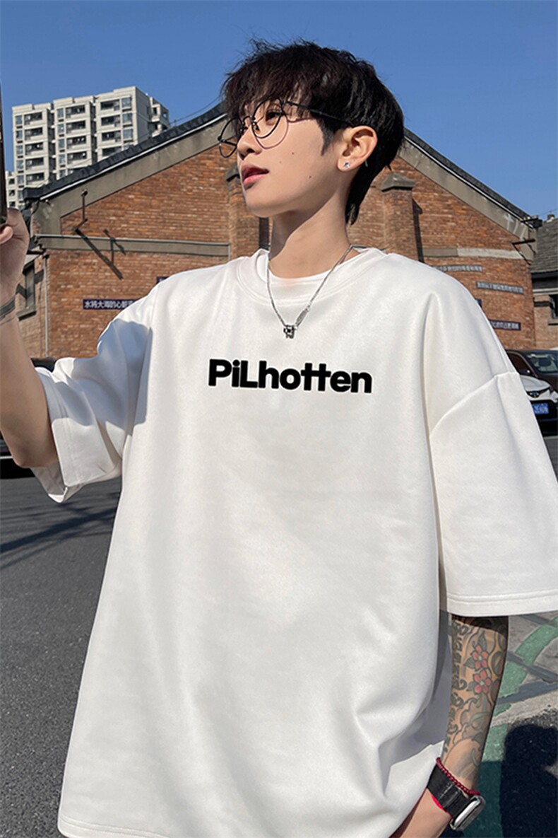 量大优供视频重磅麂皮绒短袖T恤男JPDX194-特P19,男装T恤,电商B367