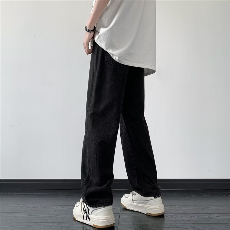 青春流行ins男直筒水洗牛仔裤B9042P43,男装牛仔裤,星座1116-2