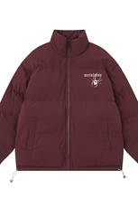 白底新款冬季时尚百搭宽松字母印花棉服外套MY62059P85控118，男装棉衣，电商A268-1