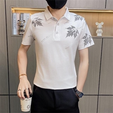 PL024-P35控55短袖polo衫男士夏季潮流半袖上衣服冰爽棉翻领半袖T，男装Polo衫，电商D310B