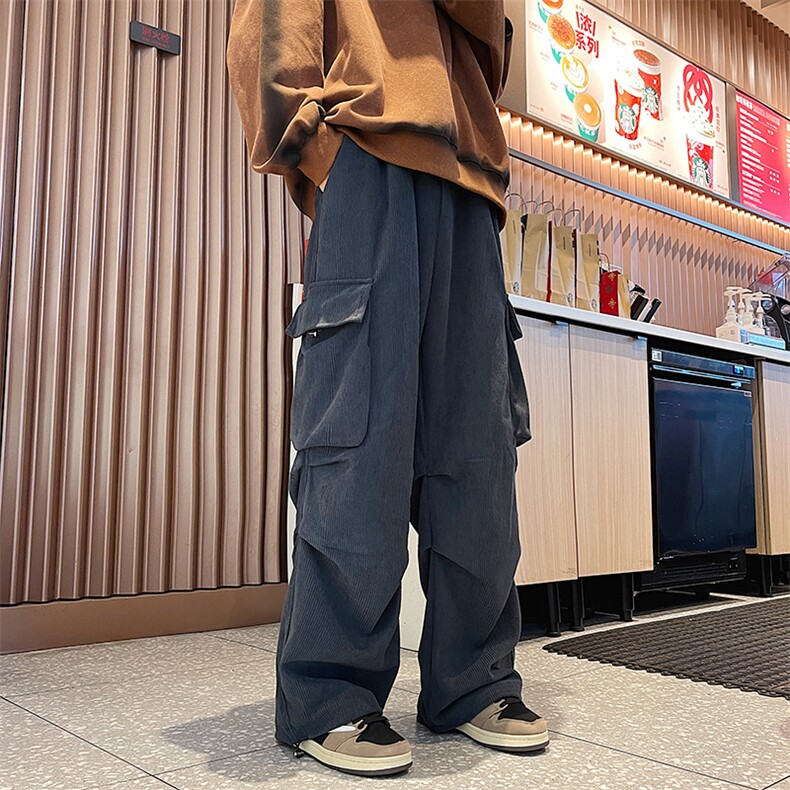 日系青春流行休闲裤潮时尚潮牌原宿新款长裤简约男抽绳束脚春季,男装休闲裤,星座716-2