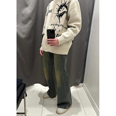 【有货】手稿印花开衫毛衣男宽松慵懒风针织衫外套MY133CC-P65，男装针织衫/毛衣，星座1007（原301D）