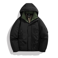 冬季工装棉袄冲锋衣男士棉衣加棉加厚棉服连帽潮A266-MY8014-P75，男装夹克，电商A266