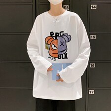 ！秋季打底衫男卫衣男潮流圆领纯棉长袖T恤男CX294-P25图片