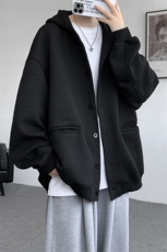 M~8XL开衫夹克/连帽卫衣大码连帽重磅秋冬加厚休闲外套KS2102P80，男装夹克，电商B238