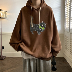 连帽卫衣男大码胖子帽衫大号运动服WY2413-P35，男装卫衣，电商A040