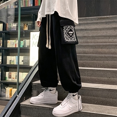 2023秋季青少年印花多口袋设计长裤运动裤束脚卫裤男士K7393-P80，男装休闲裤，电商A441-1
