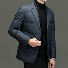 BZX8189钱塘2020-2商务休闲简约冬季厚款中年男士羽绒服P195，男装羽绒服，钱塘207-2