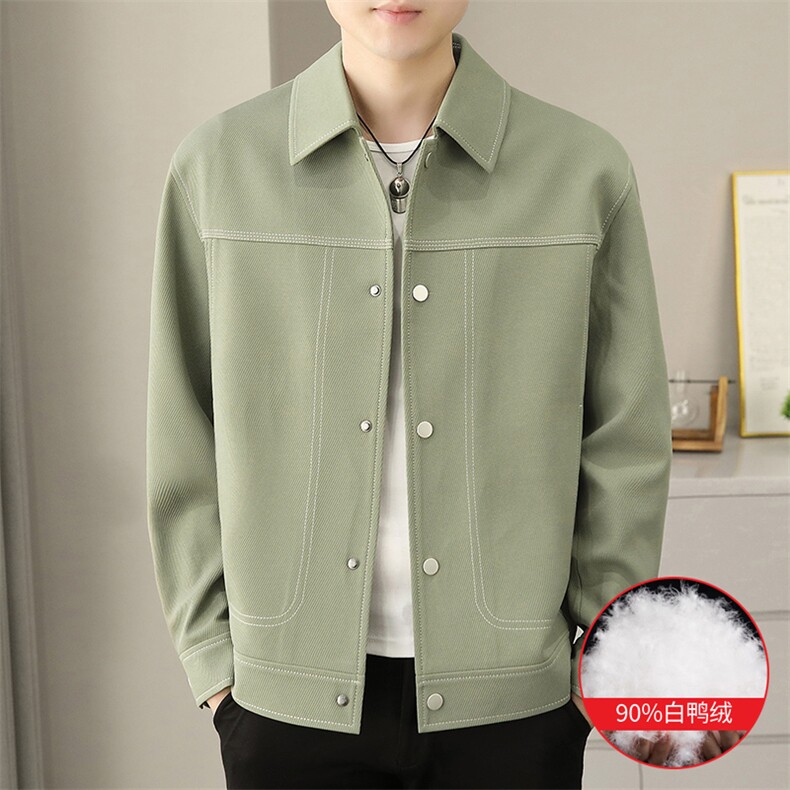 M981-P17090新标白鸭绒针织明线夹克羽绒服秋冬新款,男装羽绒服,星座507A（原星座306B-2）