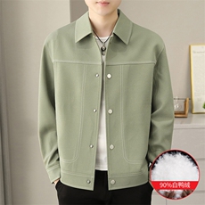 M981-P17090新标白鸭绒针织明线夹克羽绒服秋冬新款，男装羽绒服，星座507A（原星座306B-2）