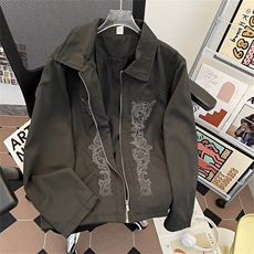 【有货】JK01ZZ-特68雕花工艺重工水洗短款翻领西装夹克外套，男装夹克，星座1007（原301D）