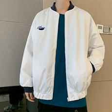 潮设计感格子双面穿棒球服oversize百搭炸街外套W1240-P60，男装夹克，星座512-2