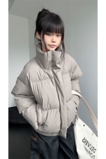 立领棉服防水防污高级感纯色短款休闲款上衣男5D3063-TP70不，男装棉衣，电商A102