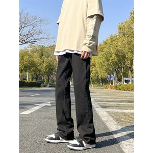 现货春款微喇复古弹力牛仔裤715-6-BK01P50（S-5XL）图片