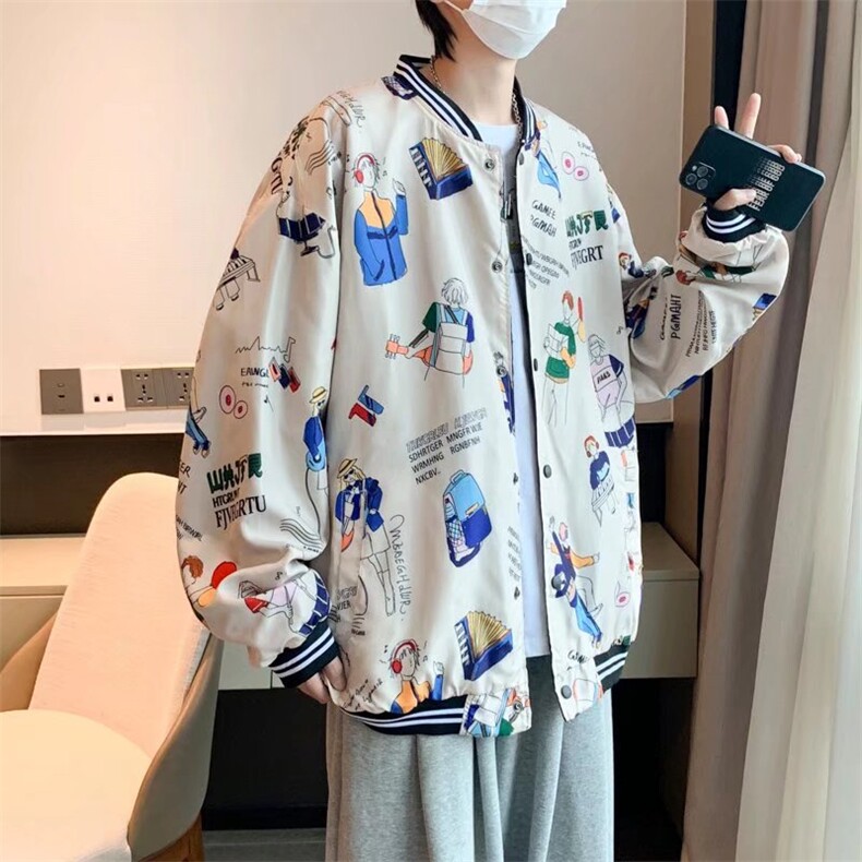 潮流夹克潮男春季双面穿夹克J032P60,男装夹克,星座1116-2