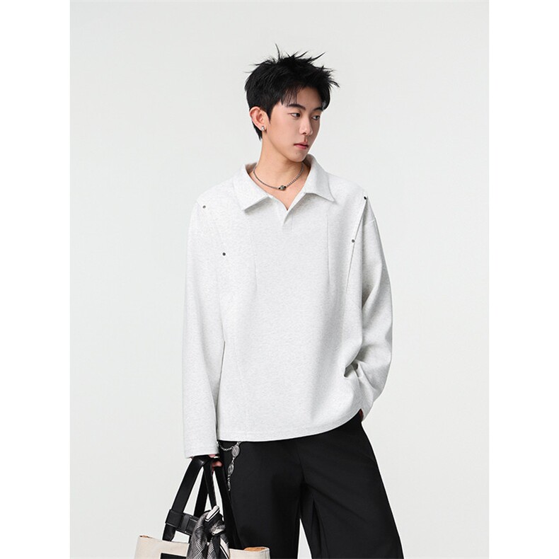 加绒加厚polo衫卫衣美式cleanft套头衫504-T504-特P28（加绒P33）,男装卫衣,星座504