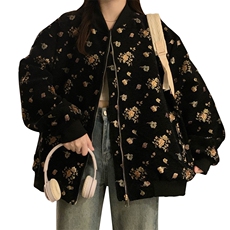 潮提花棒球外套女2025新款飞行员休闲夹克机车服上衣C704-88，男装夹克，星座911-2(原星座613-2）