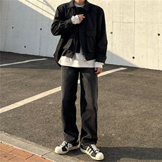 816B-JK106-P110春季韩版男士短款翻领休闲拉链外套韩设计款潮，男装夹克，星座816B
