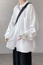 衬衫男秋季新款港风宽松提花长袖衬衣CS026-P42(现货），男装衬衫，星座214-3
