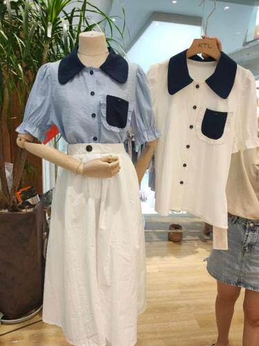 口袋款衬衫，女装衬衫，知否