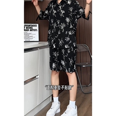 短袖衬衫男+短裤男潮流休闲套装男M-5XL大码TZ78720P50控98模特图，男装牛仔裤，星座226-1