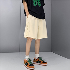 2026春夏新款麂皮绒字母印花短裤XZ604-DK500-P45控58，男装牛仔裤，星座604