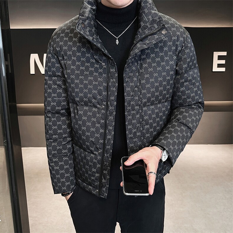 店主风冬季新款时尚立领羽绒服男士潮流保暖外套B328-9901-P165,男装羽绒服,电商B328