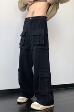 迷彩工装裤男春秋美式vibe裤子潮牌大码直筒裤XZ514-2-K1556-P73，男装工装外套，星座514-2(原B239)