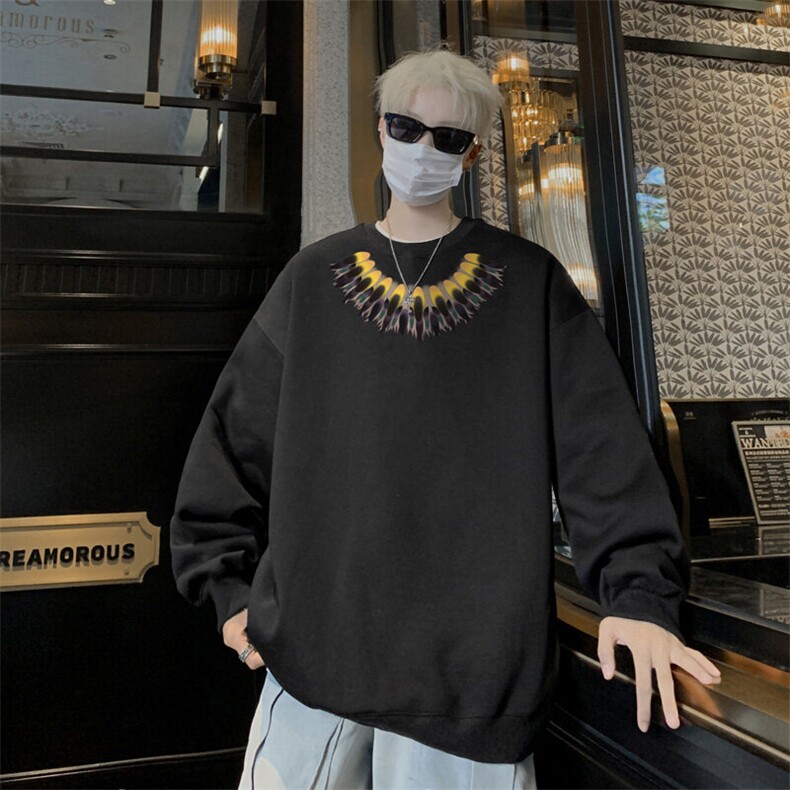 ！圆领卫衣男装港风长袖t恤男外套男 WY546-特P23图片