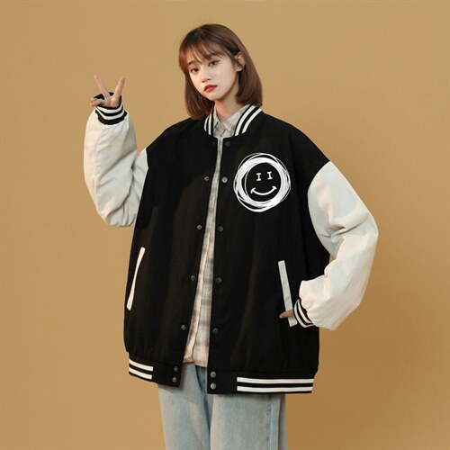 中性风春秋季情侣棒球服男女休闲夹克女时尚外套男BQF265-P50，男装夹克，电商B371