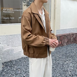 春秋季黑色飞行夹克男士休闲潮牌运动机车复古高级感冲锋上衣外套图片