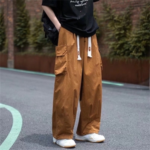 美式工装裤高街男潮牌日系cityboy裤子抽绳束脚阔腿长裤G8832-p42