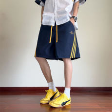 夏季新款美式高街七分裤宽松短裤一裤两穿B315-K25521-特p35控68，男装休闲裤，电商B315