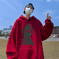 抖音得物供货可提供视频春装重磅美式宽松连帽卫衣DL2456，男装卫衣，电商A486-1
