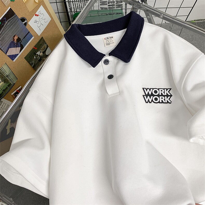 POLO衫280g重磅抖音高品质短袖男T恤X416b-1-DT388-P45限58,男装T恤,星座416B-1