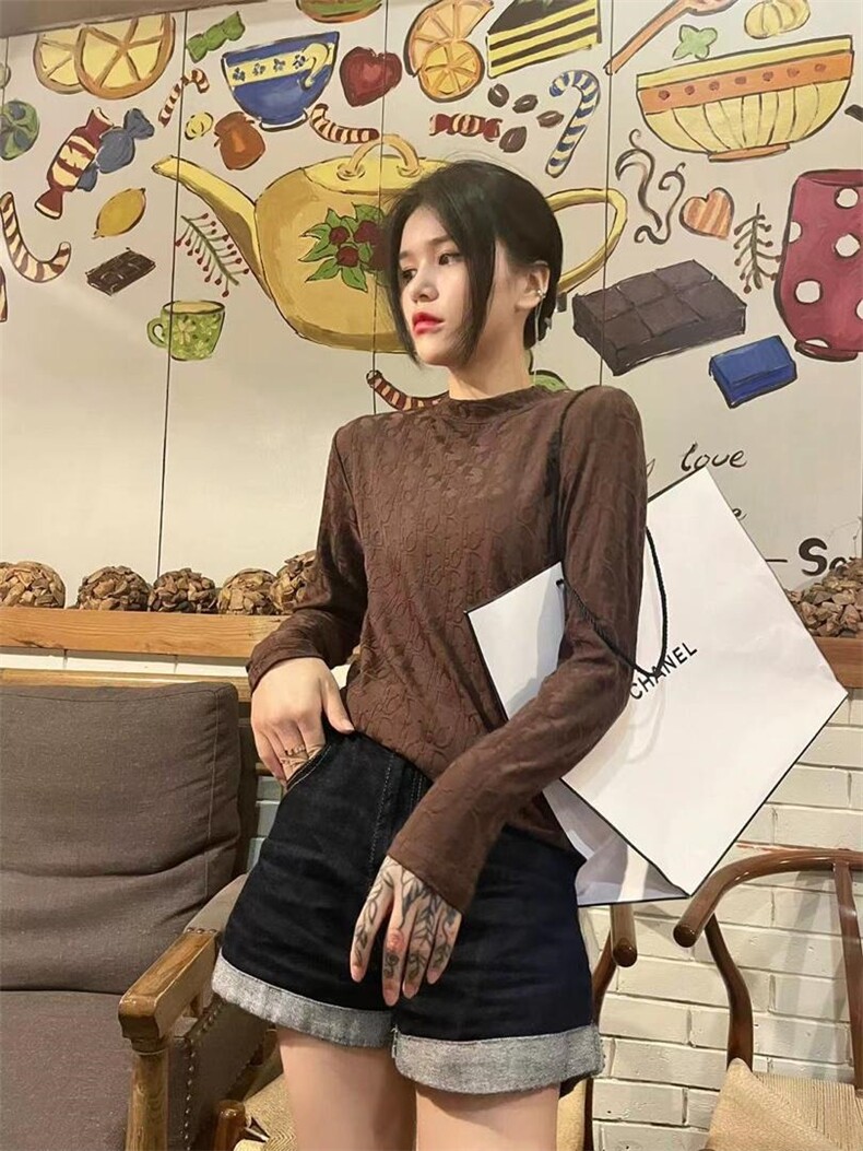 冬装新款提花加绒打底针织衫，其它，诱惑妳