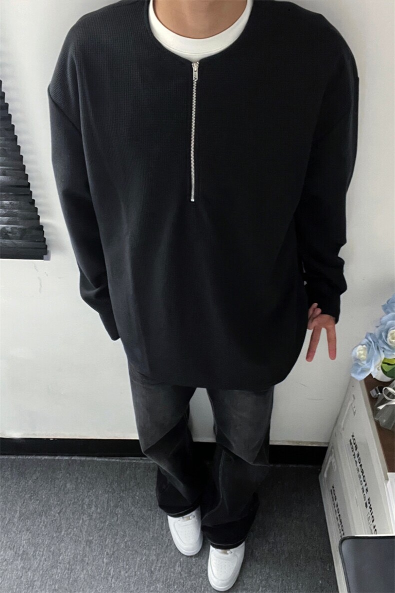 特P35无差价新款春季设计感百搭潮流长袖T恤-HX10170港风内景,男装T恤,电商A003