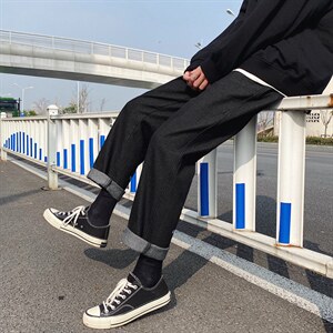 运动风加绒2021休闲九分裤百搭潮流长裤K816-特批35加绒45,男装休闲裤,星座718-1